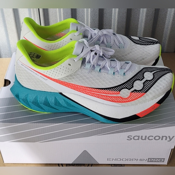 Saucony Other - Saucony Endorphin Pro 4 running shoes in the "White/Mutant" colorway Men's 11.5